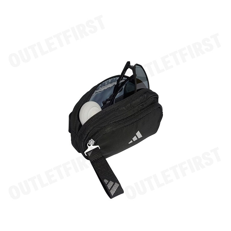 ADIDAS SPORT WAIST BAG COLOR BLACK / SILVER METALLIC CODE: JE3225