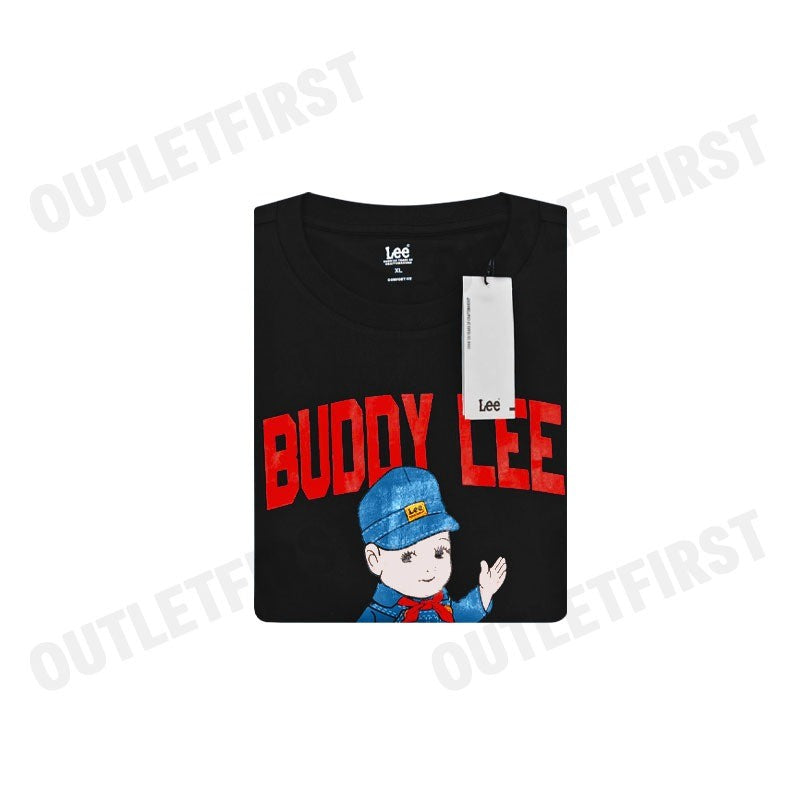 LEE MEN'S SHORT SLEEVED T-SHIRT BUDDY LEE COMFORT FIT COLLECTION COLOR NAVY CODE: LE F124MTSSN19