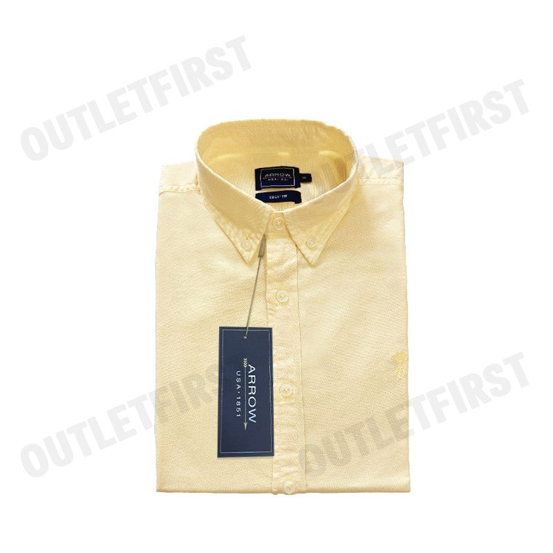 ARROW COTTON SHORT SLEEVES SHIRT COLOR YELLOW CODE: MACM801W2CSYE