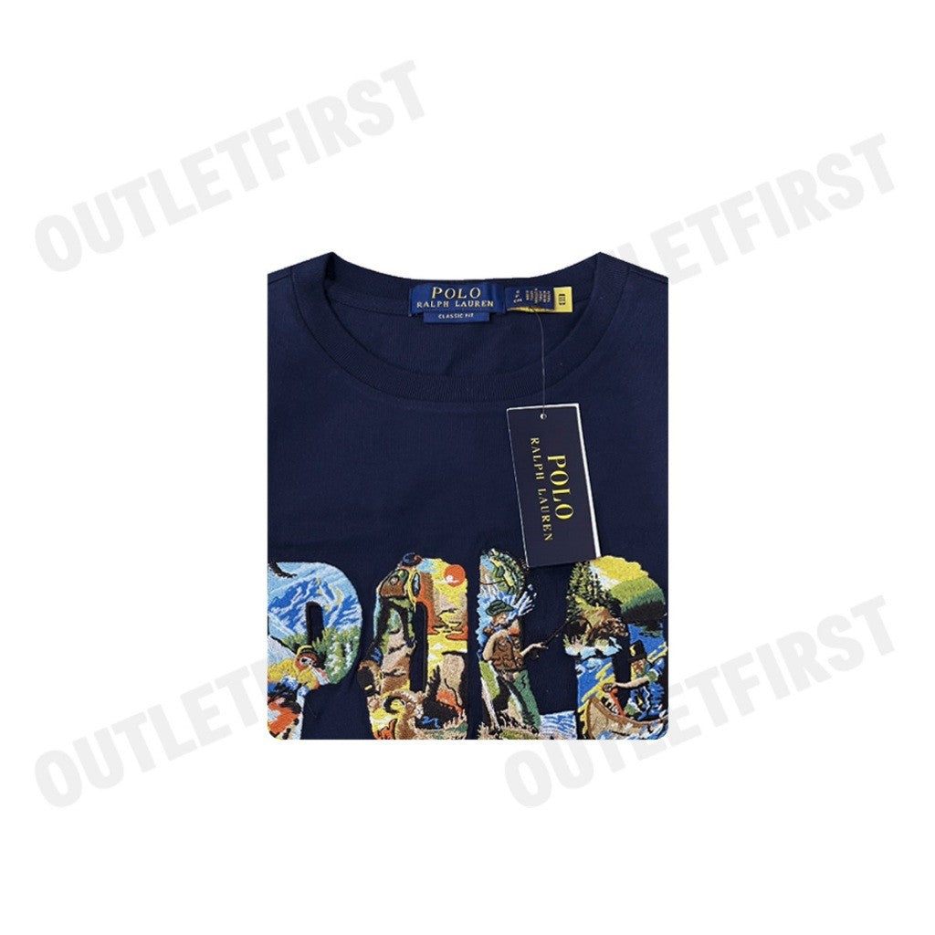 POLO RALPH LAUREN รุ่น S STEECLSML SHORT SLEEVE T-SHIRT 16/1 JERSEY CODE: 710934738001 เสื้อยืด เสื้อคอกลม เสื้อแขนสั้น