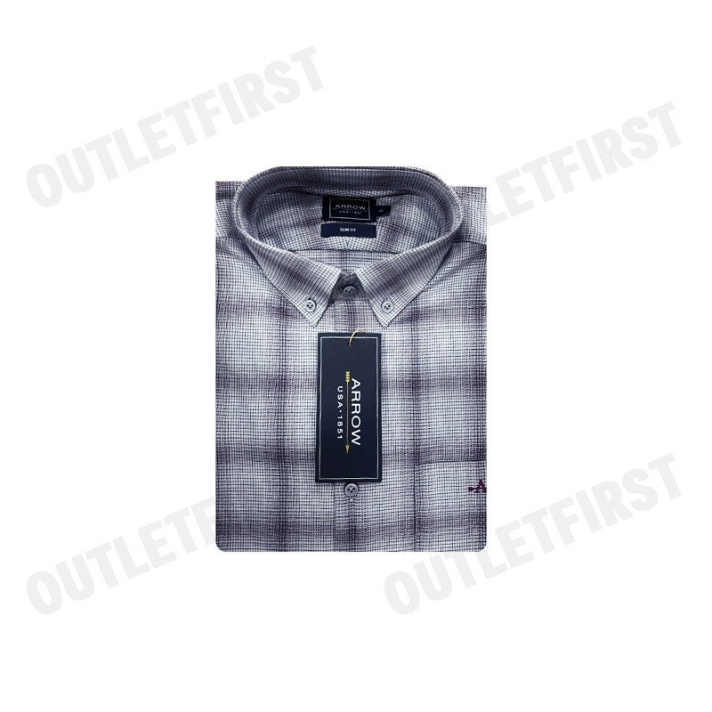 ARROW รุ่น COTTON SHORT SLEEVES SHIRT CODE: MACS104W2CSBR เสื้อเชิ้ต เสื้อแขนสั้น เสื้อผู้ชาย