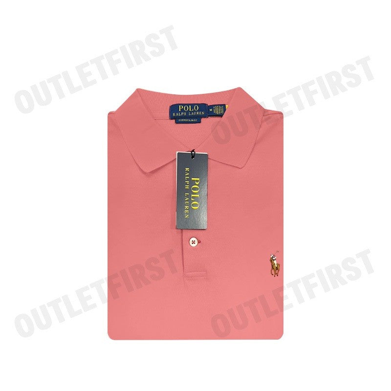 POLO RALPH LAUREN CUSTOM SLIM FIT SOFT COTTON POLO SHIRT COLOR RED CODE: 710704319149
