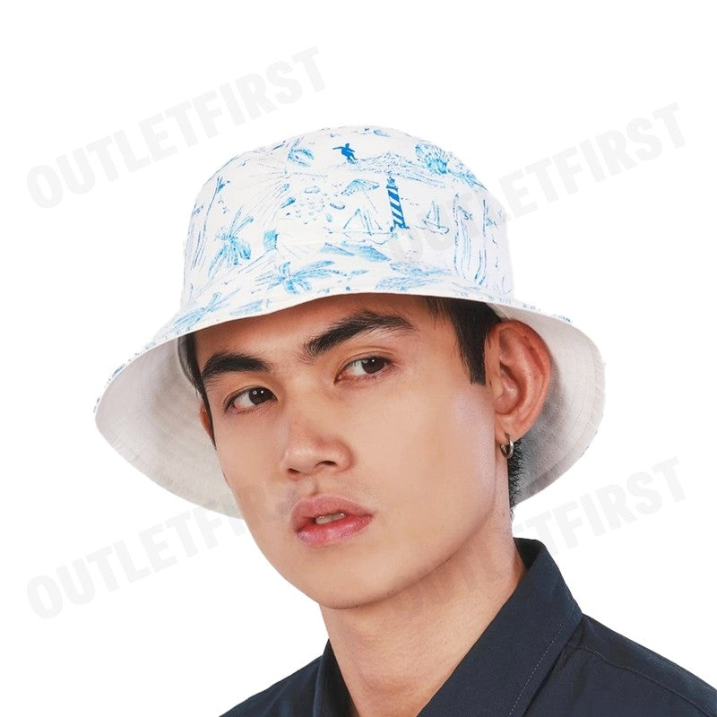 JOHN HENRY รุ่น SEA PRINT BUCKET HAT (WHITE) CODE: JH S424MHAAC13 หมวกบักเก็ต หมวกจอร์นเฮนรี่ หมวกสำหรับผู้ชายผู้หญิง