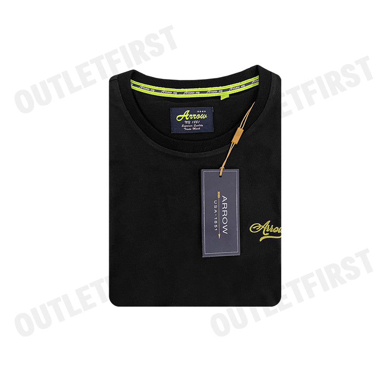 ARROW CLASSICS COTTON T-SHIRT COLOR BLACK CODE: MTCM908W2CSBL