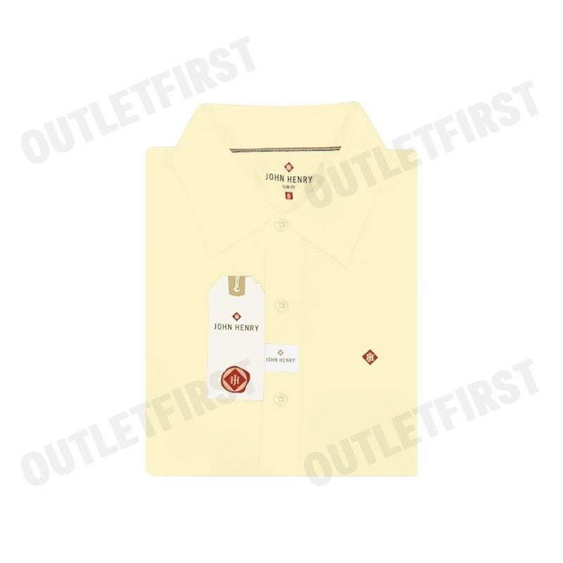 JOHN HENRY MEN'S SHORT SLEEVES SLIM FIT SHIRT (BEIGE) COLOR BEIGE Code: JH F324MSSSM55