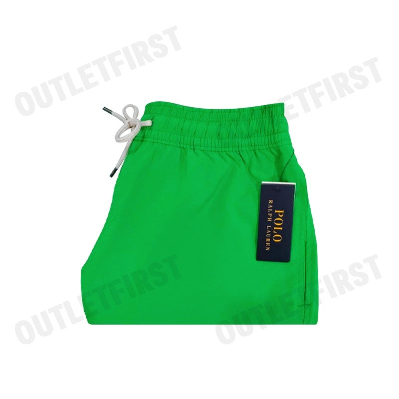 POLO RALPH LAUREN PONY-EMBROIDERED SWIM SHORTS COLOR GREEN CODE: 710829851044