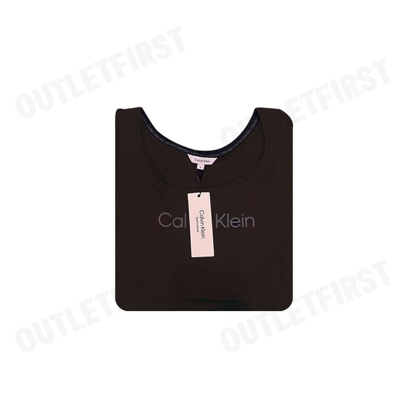 CALVIN KLEIN SWIMWEAR CREW NECK TANK COLOR BLACK CODE: KM01009 BEH
