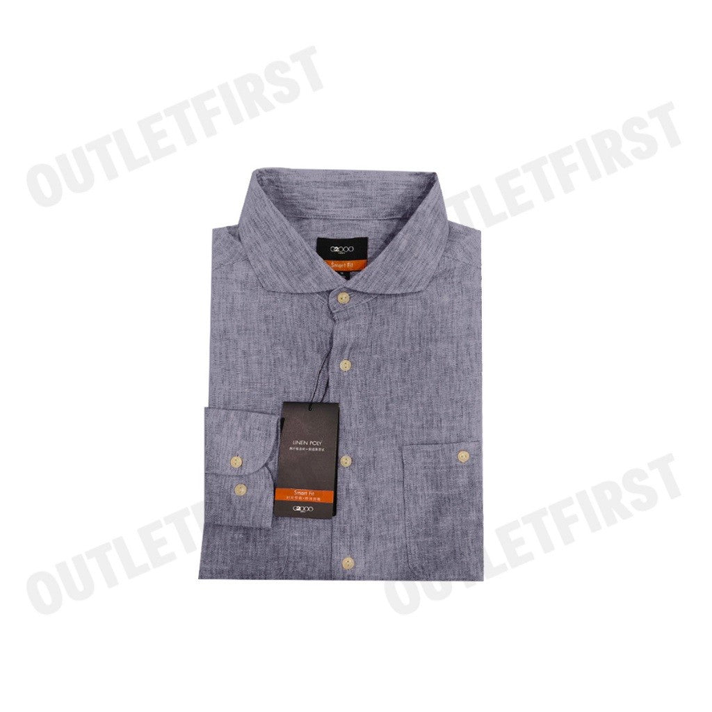 G2000 LINEN BLEND CASUAL SHIRT IN SMART FIT WINDSOR COLLAR COLOR VIOLET CODE: 41129912 87