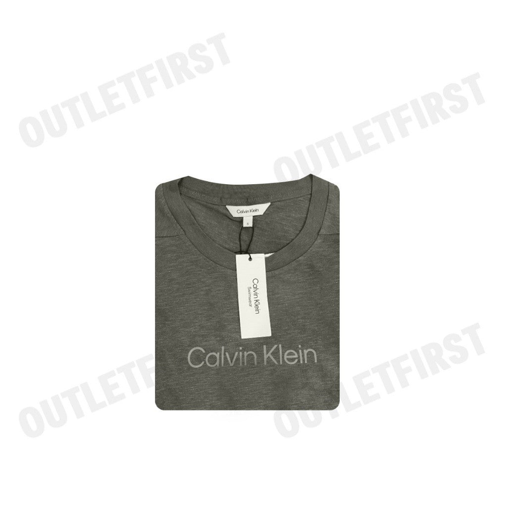 CALVIN KLEIN SWIMWEAR รุ่น MEN'S SHORT SLEEVE T-SHIRT CODE: KM00960 PLI เสื้อยืดคอกลม เสื้อยืดผู้ชาย เสื้อยืดแขนสั้น