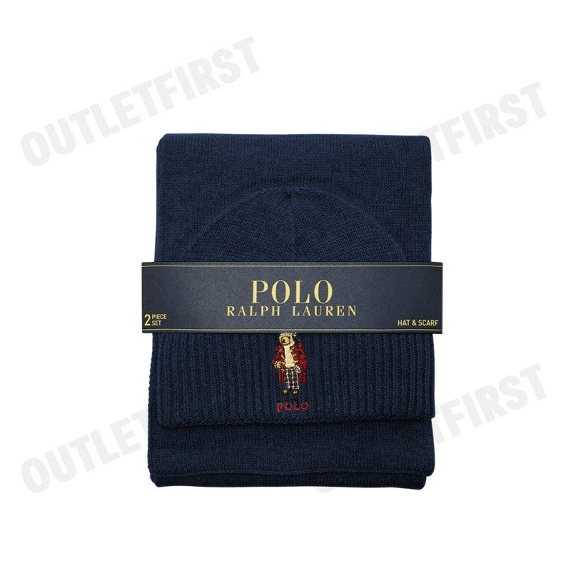 POLO RALPH LAUREN รุ่น HAT & SCARF GIFT SET CODE: 449959535002 เซ็ทหมวกผ้าพันคอ หมวกไหมพรม ผ้าพันคอ