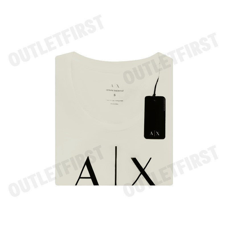 ARMANI EXCHANGE PIMA COTTON PRINT LONG SLEEVE T-SHIRT COLOR OFF ROAD CODE: 8NYT70 YJ16Z 1786