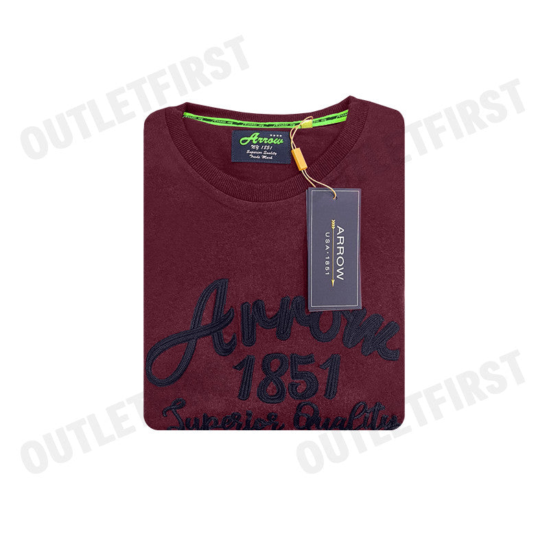 ARROW MAN'S LONG SLEEVE COTTON T-SHIRT COLOR RED CODE: MTCM909W2CSMR