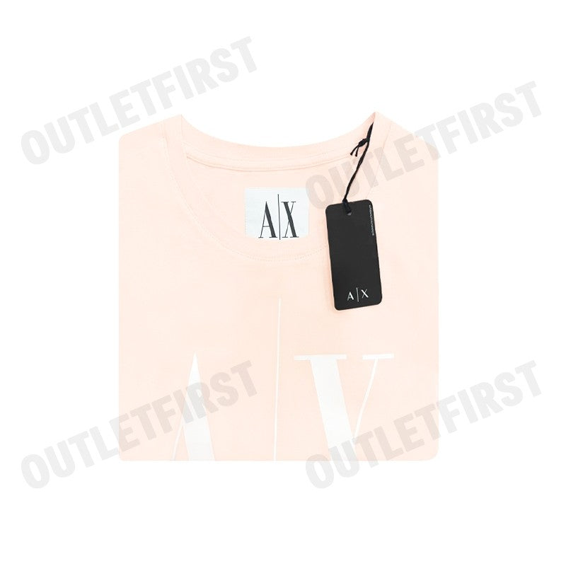 ARMANI EXCHANGE WOMEN'S LOGO JERSEY T-SHIRT COLOR SUNRISE CODE: 8NYTCX YJG3Z 14BD
