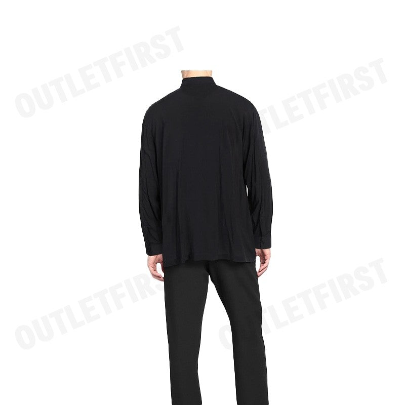 ARMANI EXCHANGE รุ่น SUSTAINABILITY VALUES LOOSE FIT ECO-VISCOSE LOGO SHIRT CODE: 6RZC10 ZNRNZ 1200 เสื้อเชิ้ตแขนยาว