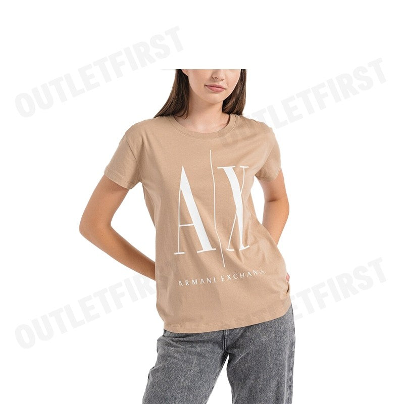 ARMANI EXCHANGE รุ่น RELAXED FIT ICON PROJECT T-SHIRT CODE: 8NYTCX YJG3Z 0748 เสื้อยืด เสื้อคอกลม เสื้อผู้หญิง