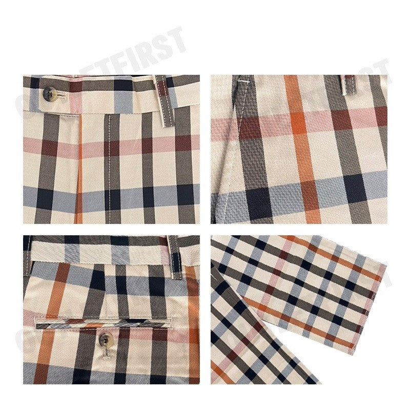 DAKS รุ่น Women's House Check Cotton Pants Code: GSRR101S9BE3 กางเกงขายาว กางเกงผู้หญิง กางเกงแฟชั่น