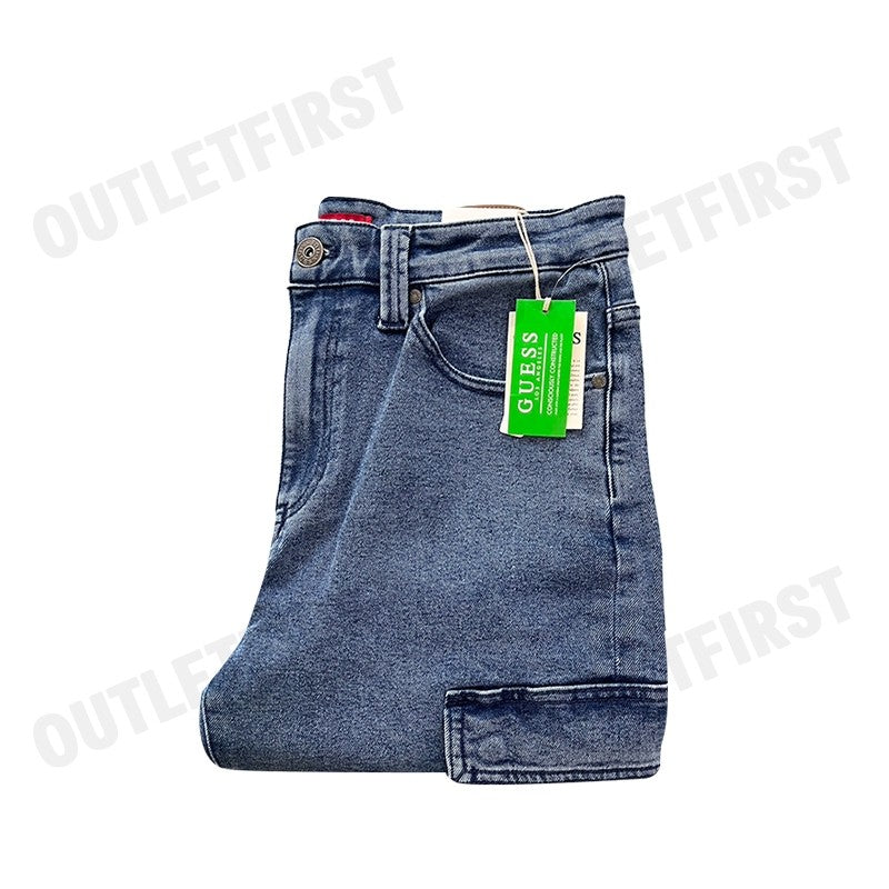 GUESS รุ่น MATEO CARGO PANTS CODE: X4OA02D5CG0 MWA กางเกงยีนส์ผู้ชาย กางเกงขายาว กางเกงคาร์โก้