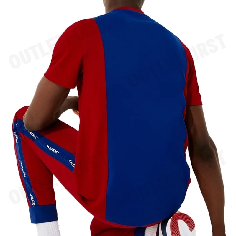 LACOSTE รุ่น MEN'S LACOSTE SPORT BREATHABLE RESISTANT BICOLOR T-SHIRT CODE: TH6928 10 VPA เสื้อยืด เสื้อคอกลม แขนสั้น
