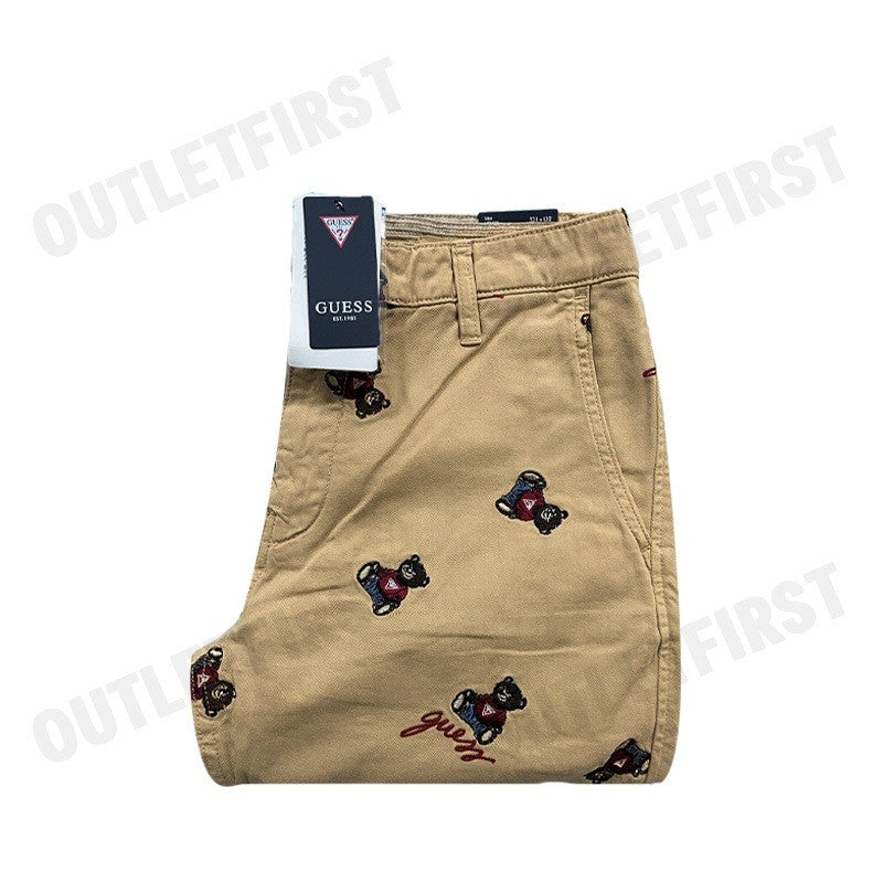 GUESS SLIM MID RISE TAILLE SEMI-BASSE COLOR BROWN CODE: M4RB16WFYRC C1C2