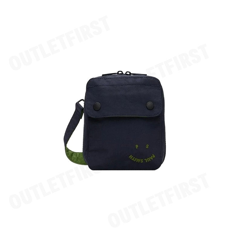 PAUL SMITH รุ่น BAG XBODY HAPPY FACE UNISEX CODE: M2A-77617-MFACE กระเป๋าสะพายข้าง กระเป๋า กระเป๋าแฟชั่น