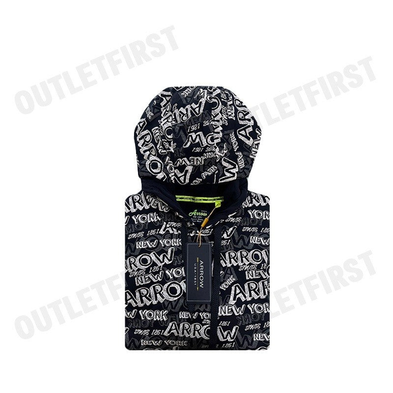 ARROW WOMAN'S LOGO PRINT HOODIE COLOR NAVY / WHITE CODE: MWCM912W2CSNV