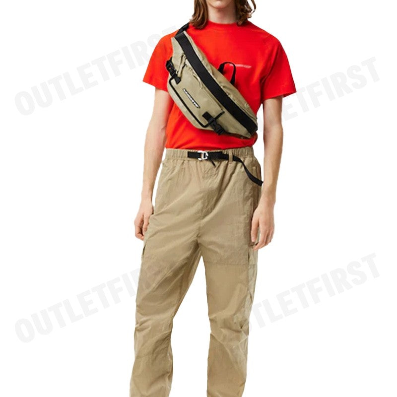 LACOSTE รุ่น MEN'S LOGO PRINT BELT BAG CODE: NH4147SB M21 กระเป๋าคาดเอว กระเป๋าคาดอก กระเป๋าผู้ชาย