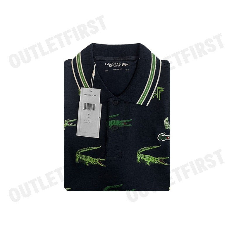 LACOSTE รุ่น MEN’S LACOSTE GOLF CROCODILE PRINT POLO SHIRT CODE: DH5181 10 XIF เสื้อโปโล เสื้อโปโลผู้ชาย เสื้อแขนสั้น