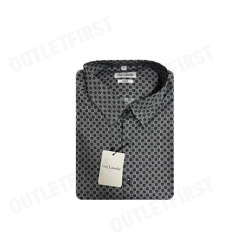 GUY LAROCHE รุ่น LOGO LONG SLEEVES SHIRT CODE: BAB5208S3BL เสื้อเชิ้ตแขนยาว เสื้อเชิ้ตผู้ชาย เสื้อเชิ้ต