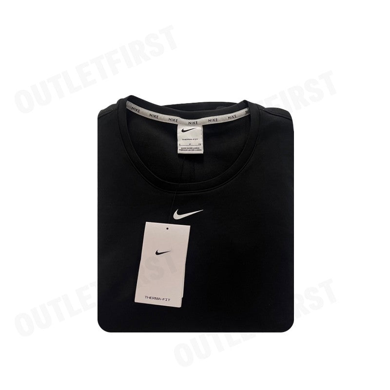 NIKE THERMA-FIT ONE WOMEN'S GRAPHIC LONG-SLEEVE TOP COLOR BLACK CODE: DQ6179 010