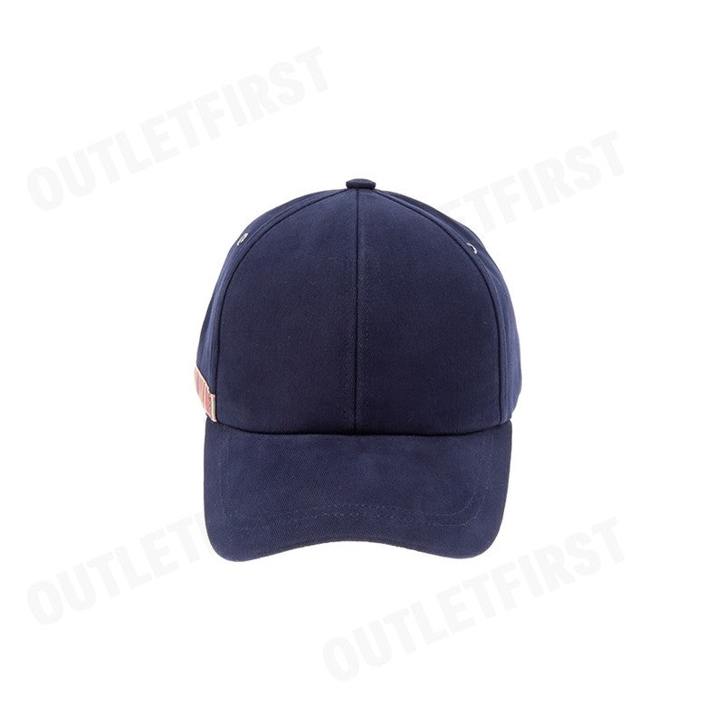 PAUL SMITH รุ่น LINEN BASEBALL CAP (NAVY) CODE: M1A-987DT-M01427 หมวกแก็ป หมวกแฟชั่น หมวกทรงเบสบอล
