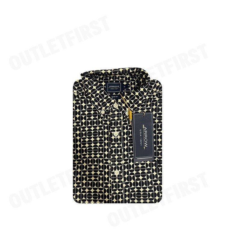 ARROW รุ่น COTTON SHORT SLEEVES SHIRT CODE: MACM506W2CSYE เสื้อเชิ้ตแขนสั้น เสื้อเชิ้ตคอปก เสื้อเชิ้ตผู้ชาย