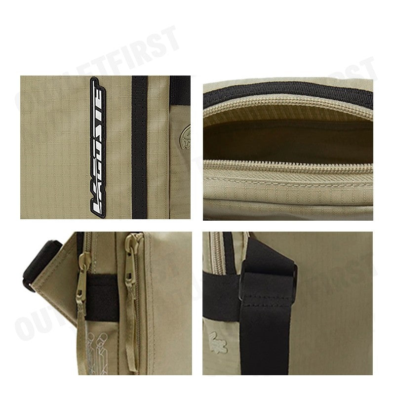 LACOSTE รุ่น MEN'S ZIPPED CONTRAST DETAIL SATCHEL CODE: NH4265SB M21 กระเป๋าสะพายข้าง กระเป๋าผู้หญิง กระเป๋า