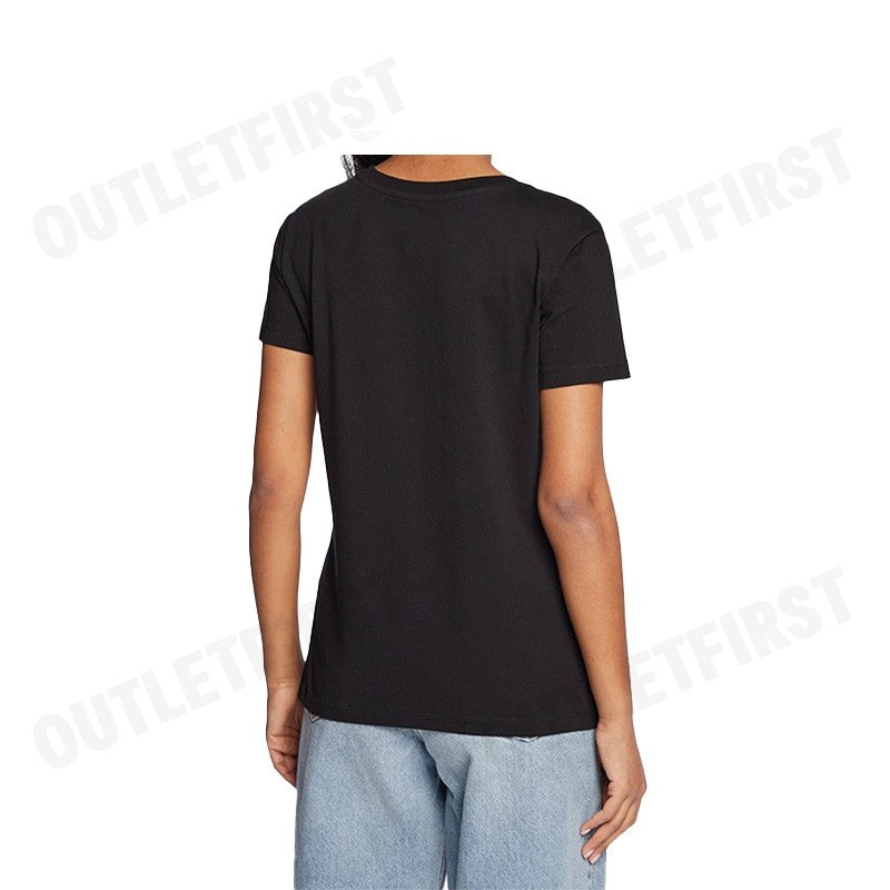 ARMANI EXCHANGE รุ่น WOMEN'S PASSWORD PRINT ROUND NECK REGULAR FIT SHIRT CODE: 3RYTBD YJCHZ เสื้อยืดคอกลม เสื้อผู้หญิง