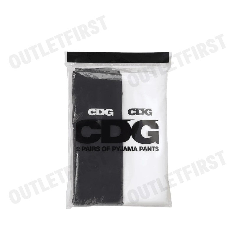 COMME DES GARCONS รุ่น CDG 2 PAIRS OF PYJAMA PANTS CODE: SBP 003 051 1 BK+WH กางเกงลำลองขายาว กางเกงขายาวผู้ชาย