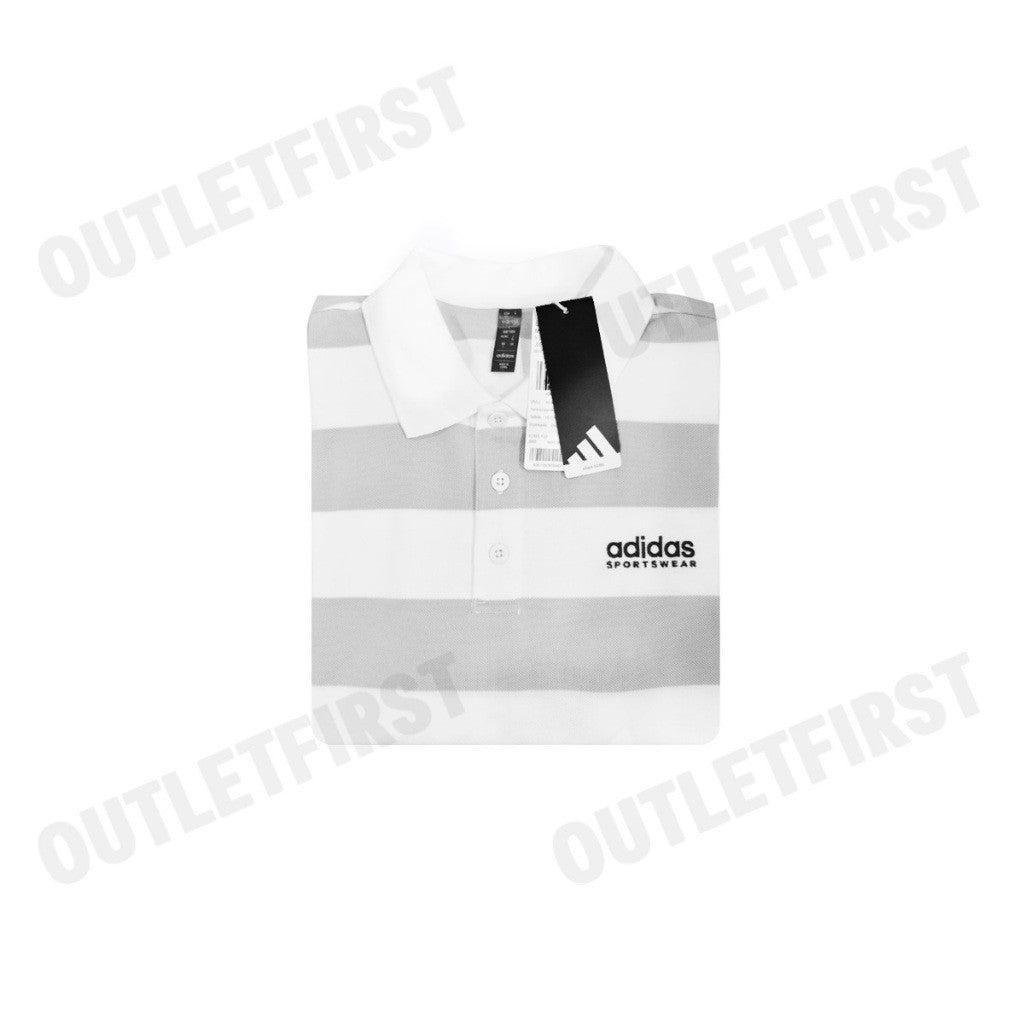 ADIDAS รุ่น PIQUE STRIPE POLO SHIRT CODE: JI9059 เสื้อโปโล เสื้อโปโลแขนสั้น เสื้อโปโลผู้ชาย