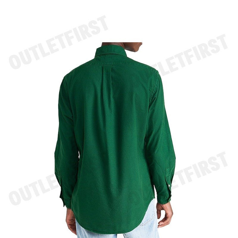 POLO RALPH LAUREN รุ่น CLASSIC FIT GARMENT-DYED OXFORD SHIRT CODE: 710852165013 เสื้อเชิ้ตแขนยาว เสื้อผู้ชาย เสื้อเชิ๊ต