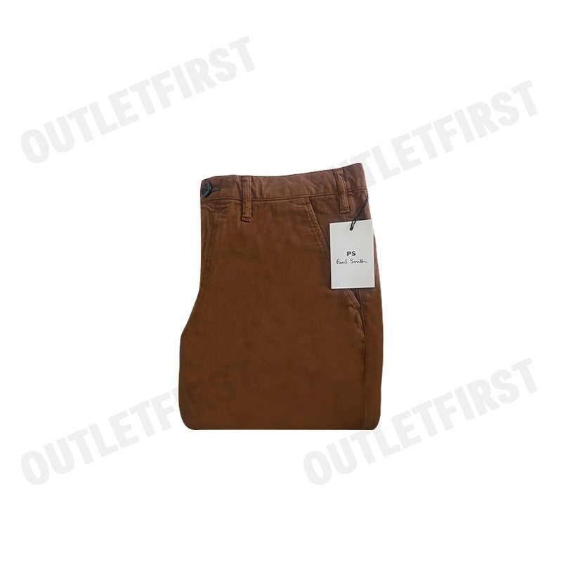 PAUL SMITH รุ่น MEN'S ZEBRA SHORT BROWN CODE: M2R-035R-M21553 66 กางเกงขาสั้น กางเกงขาสั้นผู้ชาย กางเกง