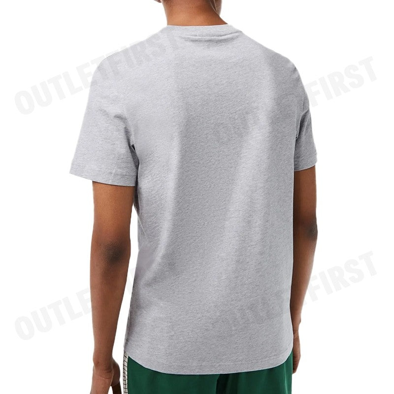 LACOSTE รุ่น MEN'S LACOSTE COTTON JERSEY PRINT T-SHIRT CODE: TH5070 10 CCA เสื้อยืดคอกลม เสื้อยืด เสื้อผู้ชาย