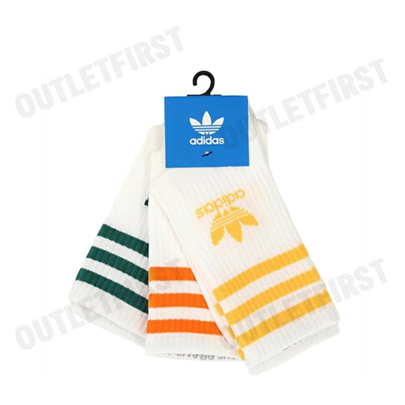 ADIDAS รุ่น MID CUT CREW SOCKS 3 PAIRS CODE: IU2661 ถุงเท้า ถุงเท้ากีฬา ถุงเท้าข้อยาว