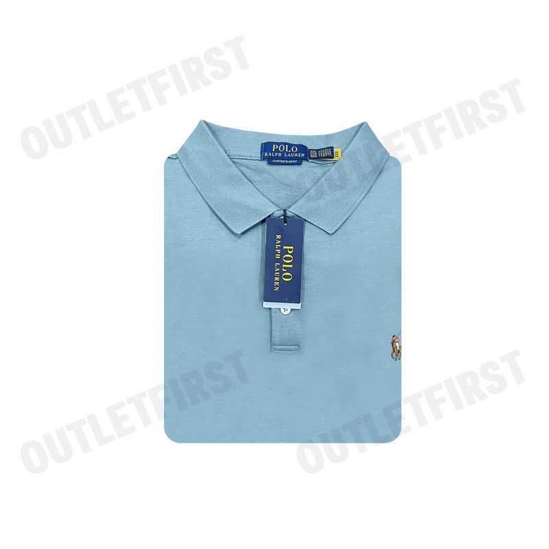 POLO RALPH LAUREN รุ่น CUSTOM SLIM FIT SOFT COTTON POLO SHIRT CODE: 710704319151 เสื้อโปโล เสื้อผู้ชาย เสื้อแขนสั้น