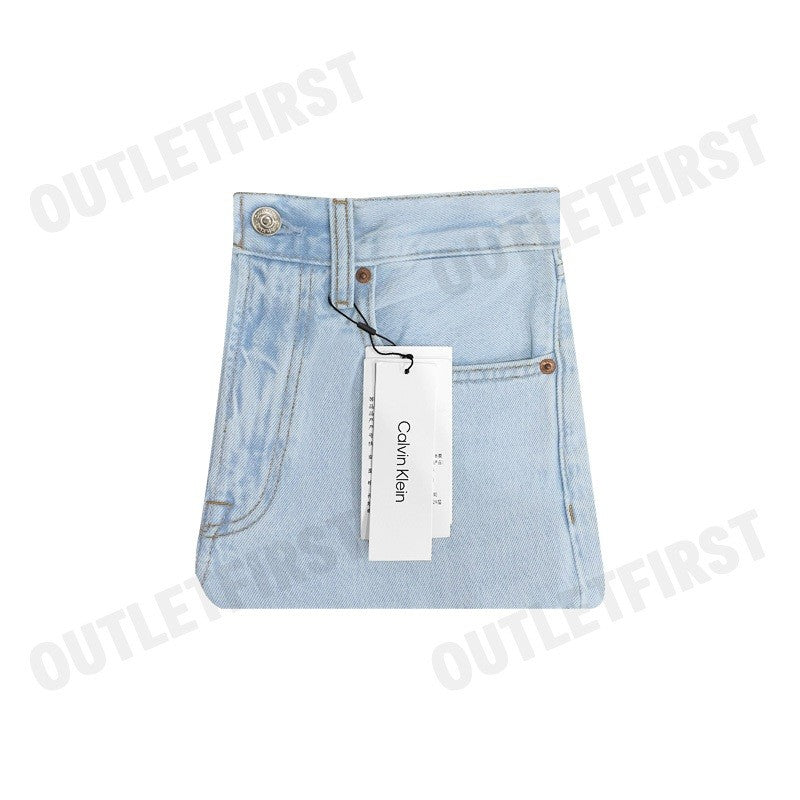 CALVIN KLEIN JEANS รุ่น MEN'S SIGNATURE 90S STRAIGHT FIT CODE: 40EM718 EF8 กางเกงยีนส์ กางเกงผู้ชาย กางเกงขายาว