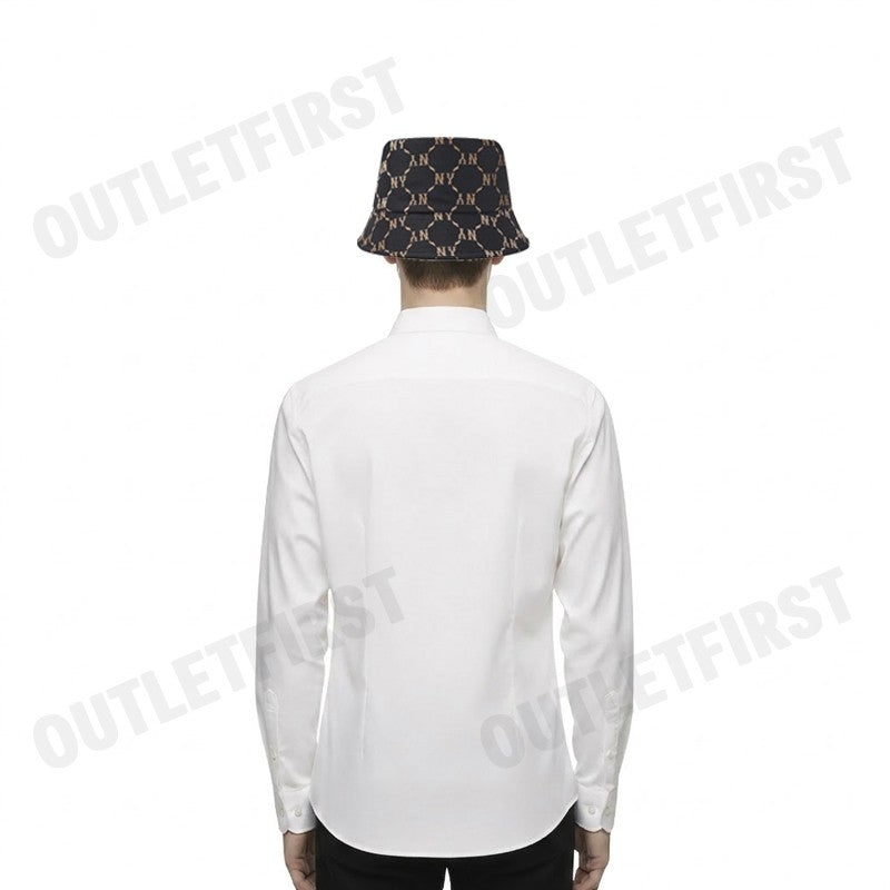 MLB รุ่น JACQUARD DIA MONOGRAM BUCKET HAT CODE: 3AHTM024N 50BKS หมวกบักเก็ต หมวกสีดำ หมวกNY