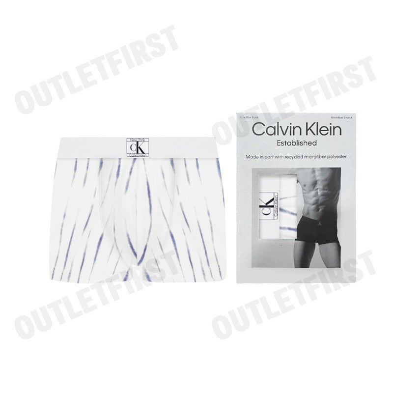 CALVIN KLEIN รุ่น ESTABLISHED LOW RISE TRUNK CODE: NB4079 PCQ กางเกงชั้นในผู้ชาย บ๊อกเซอร์ กางเกงใน