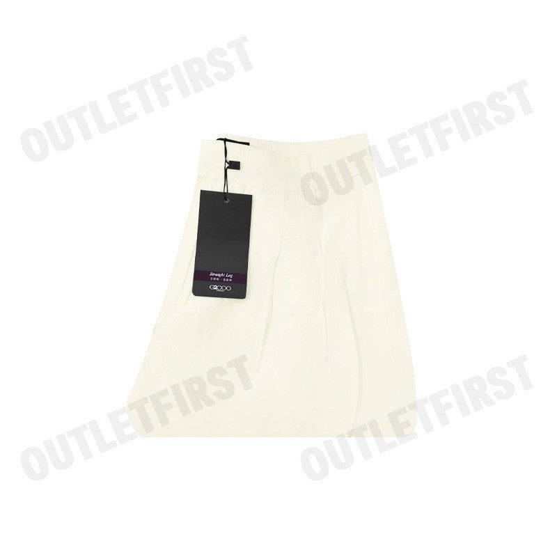 G2000 รุ่น WOMEN RELAXED STRAIGHT LEG PANTS CODE: 43266003 04 กางเกงขายาวผู้หญิง กางเกงสีครีม กางเกงจีทูเทาซัน