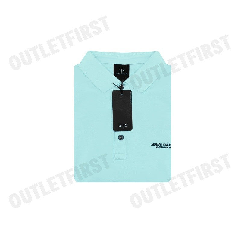 ARMANI EXCHANGE รุ่น POLO SHIRT IN MILAN / NEW YORK JERSEY CODE: 8NZF80 Z8H4Z 15CY เสื้อโปโล เสื้อแขนสั้น เสื้อผู้ชาย