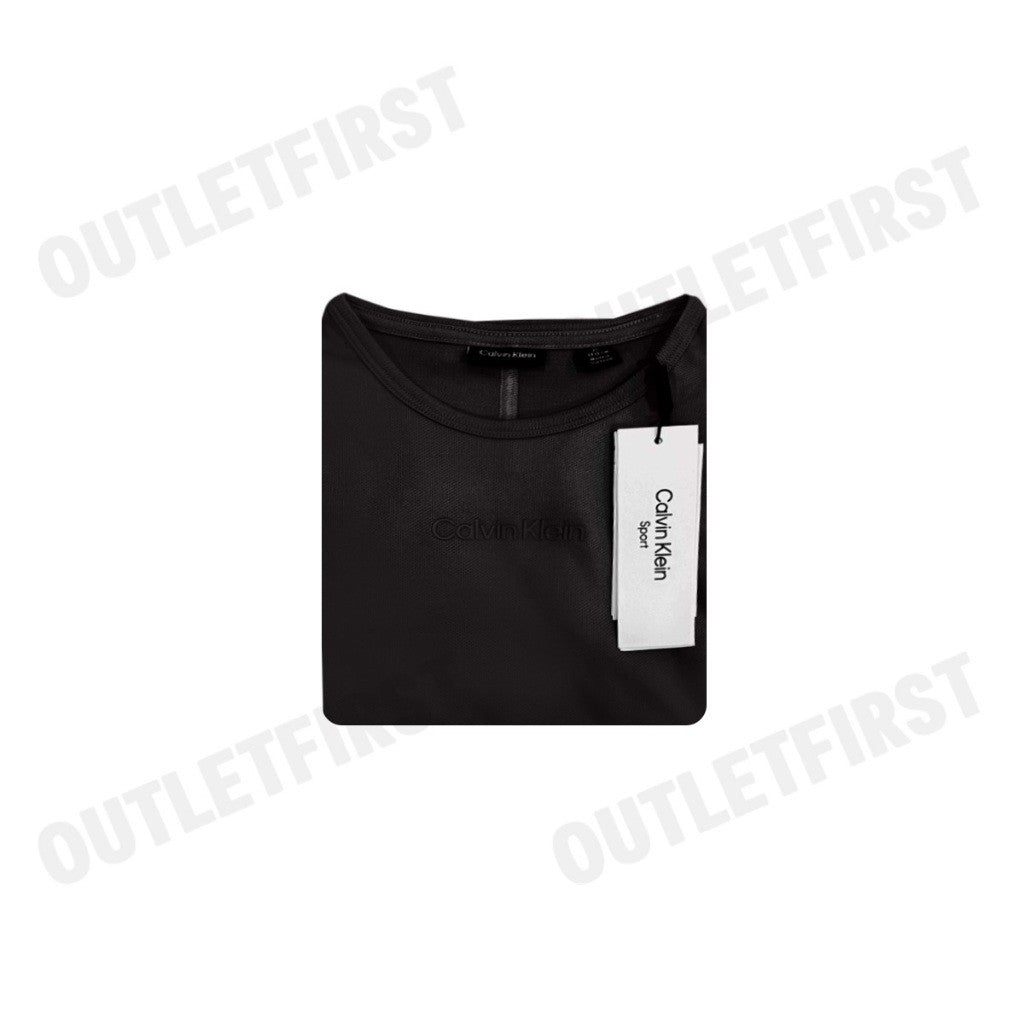CALVIN KLEIN SPORT รุ่น CROPPED GYM T-SHIRT CODE: 4WS4K204 001 เสื้อครอป เสื้อยืดแขนสั้น เสื้อยืดผู้หญิง
