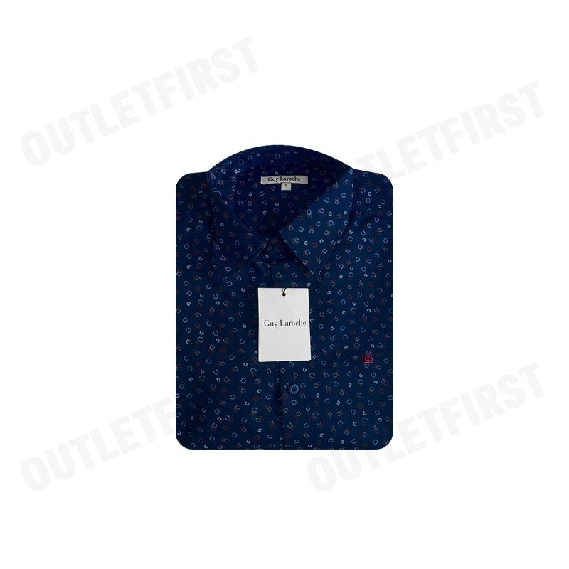 GUY LAROCHE รุ่น MAN'S SHORT SLEEVES SHIRT CODE: BAC5221P4NV เสื้อเชิ้ต เสื้อแขนสั้น เสื้อผู้ชาย
