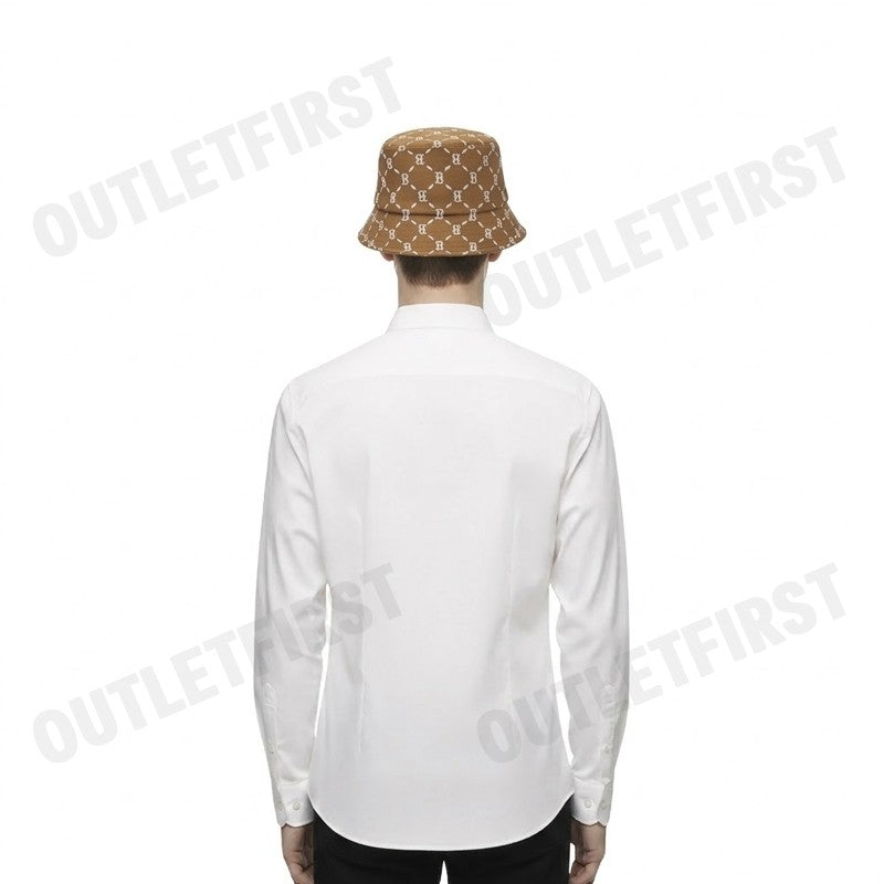 MLB รุ่น JACQUARD DIA MONOGRAM BUCKET HAT CODE: 3AHTM024N 43CAS หมวกบักเก็ต หมวกสีน้ำตาล หมวกยูนิเซ็กส์