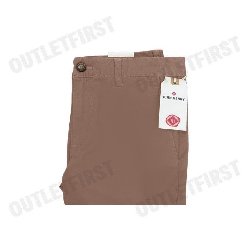JOHN HENRY รุ่น MEN'S SLIM FIT PANTS (KHAKI) CODE: JH F324MPTSM04 กางเกงขายาว กางเกงผู้ชาย กางเกงทำงาน