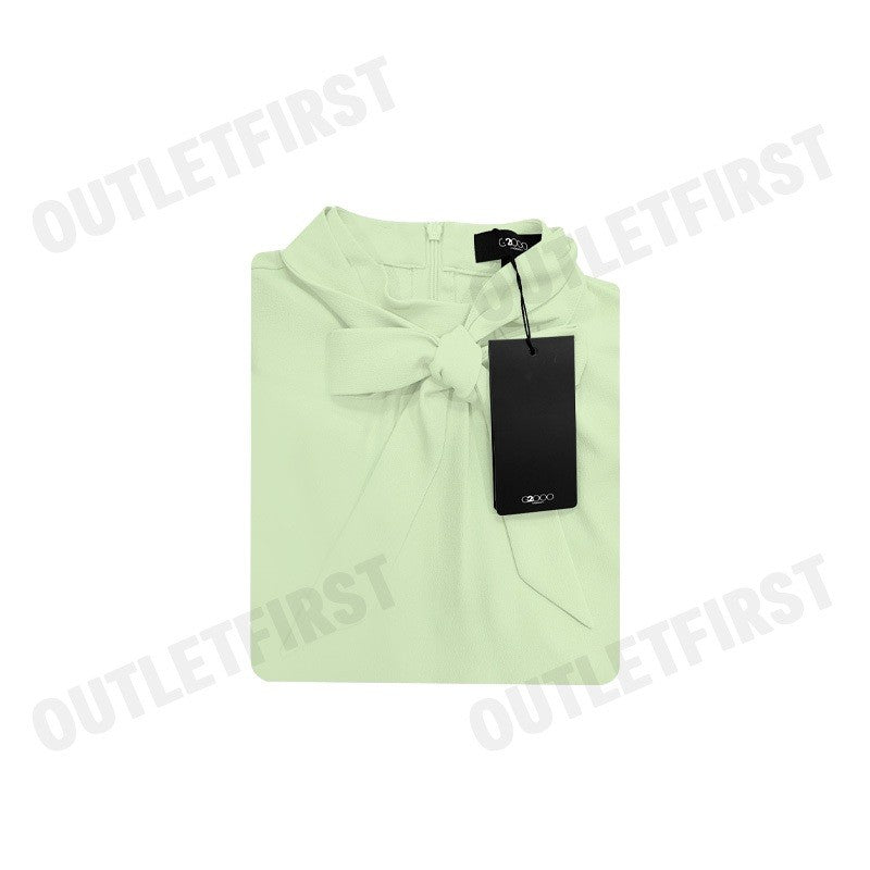 G2000 รุ่น CREPE STAND COLLAR BLOUSE WITH DETACHABLE TIE CODE: 46241491 50 เสื้อเบลาส์ผู้หญิง เสื้อแขนกุด เสื้อกล้าม